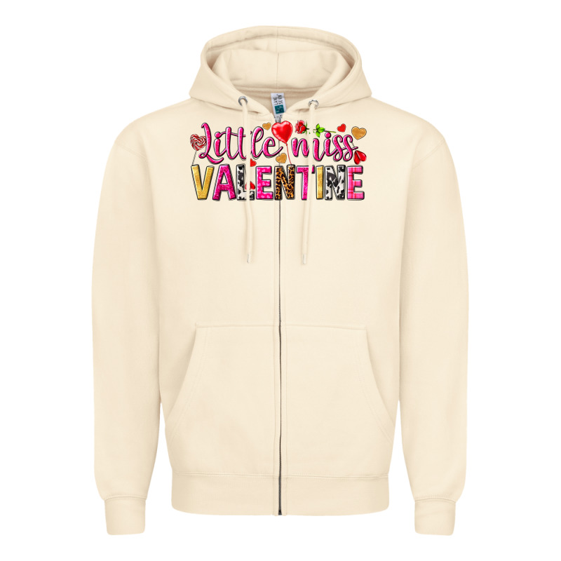 Little Miss Valentine Zipper Hoodie by NancyCooperArtShop | Teevron