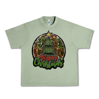 Oil Green happy christmas black Urban Heavy Tee - JahusDesignShop
