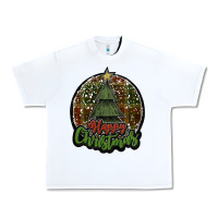 White happy christmas black Urban Heavy Tee - JahusDesignShop