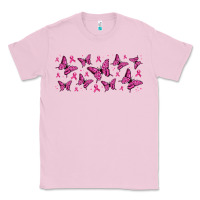 Bubblegum Pink breast cancer butterflies Classic Tee - Jasminsmagicworld