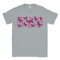 Heather Grey breast cancer butterflies Classic Tee - Jasminsmagicworld
