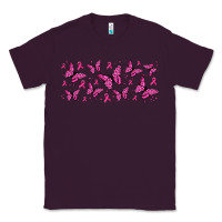 Plum breast cancer butterflies Classic Tee - Jasminsmagicworld