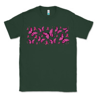 Sports Green breast cancer butterflies Classic Tee - Jasminsmagicworld