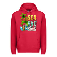 Cardinal Sea you soon Premium Hoodie - NancyCooperArtShop