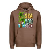 Chestnut Sea you soon Premium Hoodie - NancyCooperArtShop