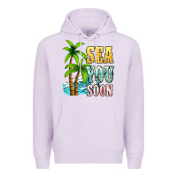 Lilac Sea you soon Premium Hoodie - NancyCooperArtShop