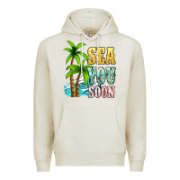 Oatmeal Heather Sea you soon Premium Hoodie - NancyCooperArtShop