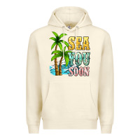 Sandshell Sea you soon Premium Hoodie - NancyCooperArtShop
