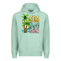 Seafoam Sea you soon Premium Hoodie - NancyCooperArtShop