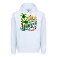 White Sea you soon Premium Hoodie - NancyCooperArtShop