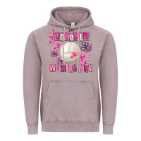 Vintage Zinc in october we wear pink volleyball Vintage Hoodie - AdoDesignShop