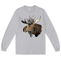 Moon Dust moose buck deer head Long Sleeve Tee - LillyAllenDesigns