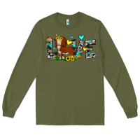 Army Green love western cow Long Sleeve Tee - JahusDesignShop