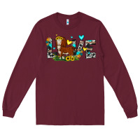 Burgundy love western cow Long Sleeve Tee - JahusDesignShop