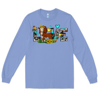 Colony Blue love western cow Long Sleeve Tee - JahusDesignShop