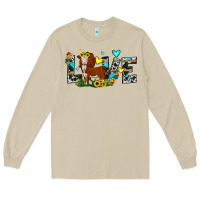 Mushroom love western cow Long Sleeve Tee - JahusDesignShop