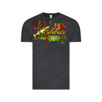 Vintage Black let`s celebrate with beer bottles Vintage Tee - AdoDesignShop