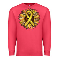 Cardinal Child Cancer Awareness Sunflower Premium Sweatshirt - RanaPortraitStore