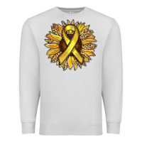 Dove Grey Child Cancer Awareness Sunflower Premium Sweatshirt - RanaPortraitStore