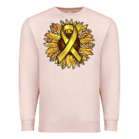 Pale Pink Child Cancer Awareness Sunflower Premium Sweatshirt - RanaPortraitStore