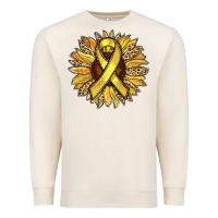 Sandshell Child Cancer Awareness Sunflower Premium Sweatshirt - RanaPortraitStore