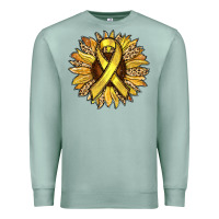 Seafoam Child Cancer Awareness Sunflower Premium Sweatshirt - RanaPortraitStore