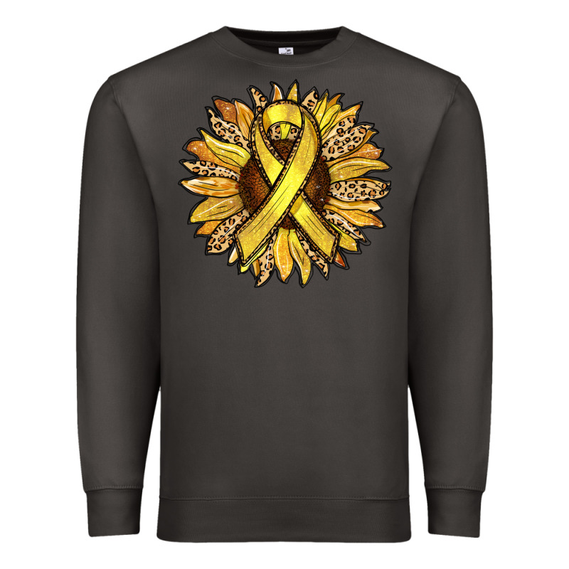 Child Cancer Awareness Sunflower Premium Sweatshirt by RanaPortraitStore | Teevron