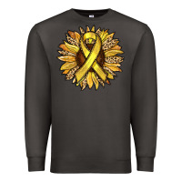 Smoke Child Cancer Awareness Sunflower Premium Sweatshirt - RanaPortraitStore