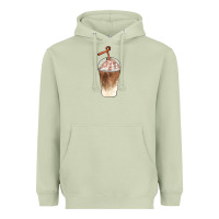 Matcha iced coffee with cream Heavyweight Hoodie - BarkalooDesign