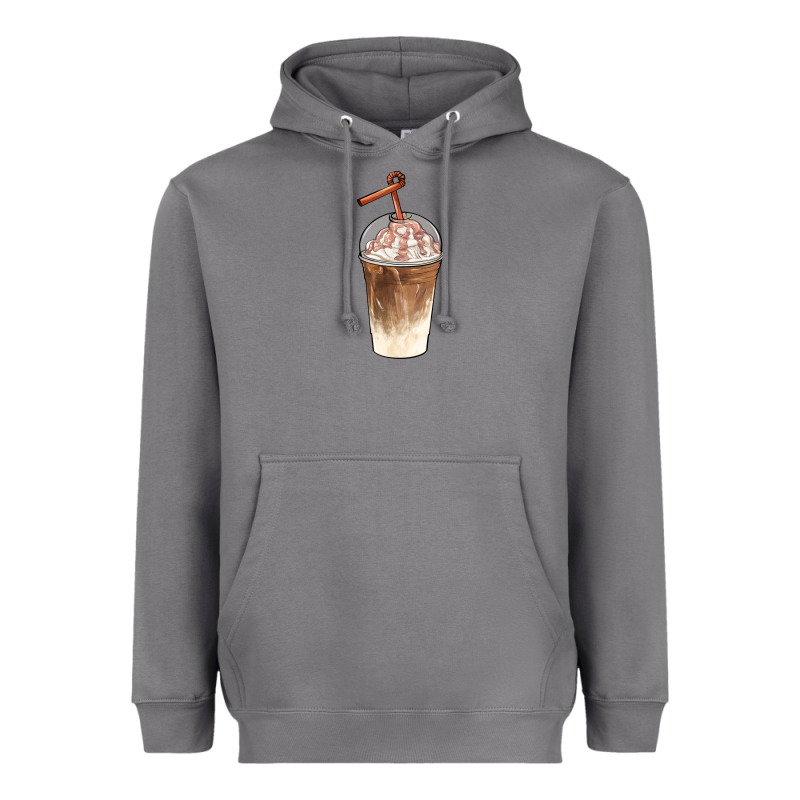 Iced Coffee With Cream Heavyweight Hoodie by BarkalooDesign | Teevron