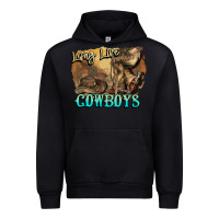 Black Long live Cowboys boots hat Urban Hoodie - HowdyJamesFarm