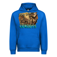Cobalt Long live Cowboys boots hat Urban Hoodie - HowdyJamesFarm