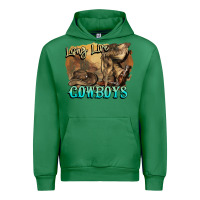 Emerald Long live Cowboys boots hat Urban Hoodie - HowdyJamesFarm