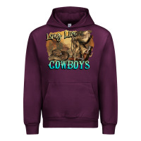 Mauve Wine Long live Cowboys boots hat Urban Hoodie - HowdyJamesFarm