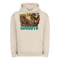 Pigment French Oak Long live Cowboys boots hat Urban Hoodie - HowdyJamesFarm