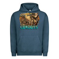 Pigment Midnight Navy Long live Cowboys boots hat Urban Hoodie - HowdyJamesFarm