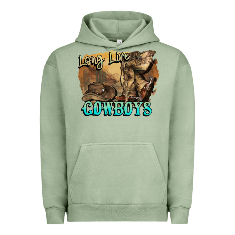 Long Live Cowboys Boots Hat Urban Hoodie by HowdyJamesFarm | Teevron