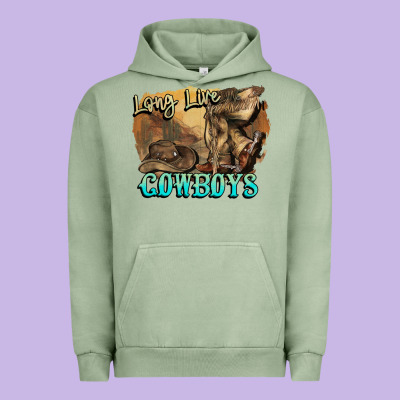 Long Live Cowboys Boots Hat Urban Hoodie Designed By Howdyjamesfarm