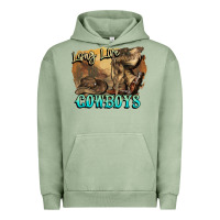 Pigment Oil Green Long live Cowboys boots hat Urban Hoodie - HowdyJamesFarm