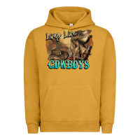 Pigment Peanut Butter Long live Cowboys boots hat Urban Hoodie - HowdyJamesFarm