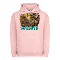 Pigment Salmon Long live Cowboys boots hat Urban Hoodie - HowdyJamesFarm
