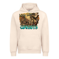 Sandshell Long live Cowboys boots hat Urban Hoodie - HowdyJamesFarm