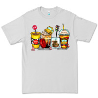 Dove Grey bus driver coffee cups Premium Tee - Zillion Design Studio