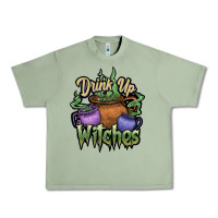 Oil Green Drink up witches white Urban Heavy Tee - JahusDesignShop