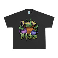 Pigment Black Drink up witches white Urban Heavy Tee - JahusDesignShop