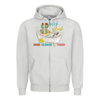 Dove Grey splash splash your opinion is trash Zipper Hoodie - MaliasSmallBusiness
