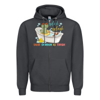 Smoke splash splash your opinion is trash Zipper Hoodie - MaliasSmallBusiness