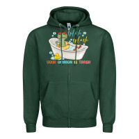 Sports Green splash splash your opinion is trash Zipper Hoodie - MaliasSmallBusiness