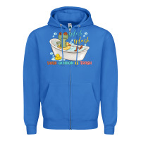 True Royal splash splash your opinion is trash Zipper Hoodie - MaliasSmallBusiness