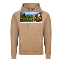 Vintage Coffee merry christmas with santa claus license plate Vintage Hoodie - BundleAndBundleShop